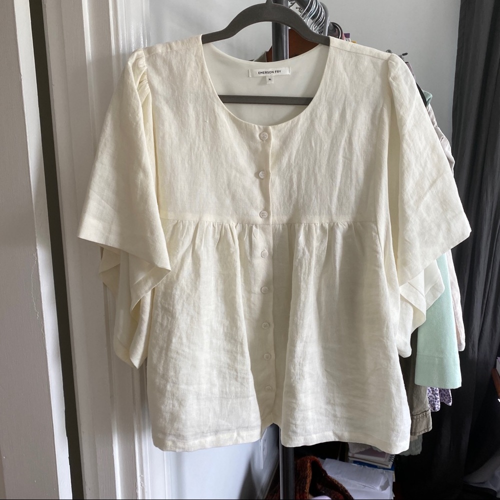 Emerson Fry Marion Button Blouse